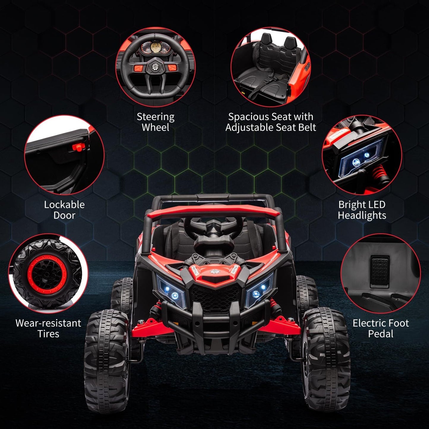 Magic Cars Electric Off Road UTV Ride-On Car