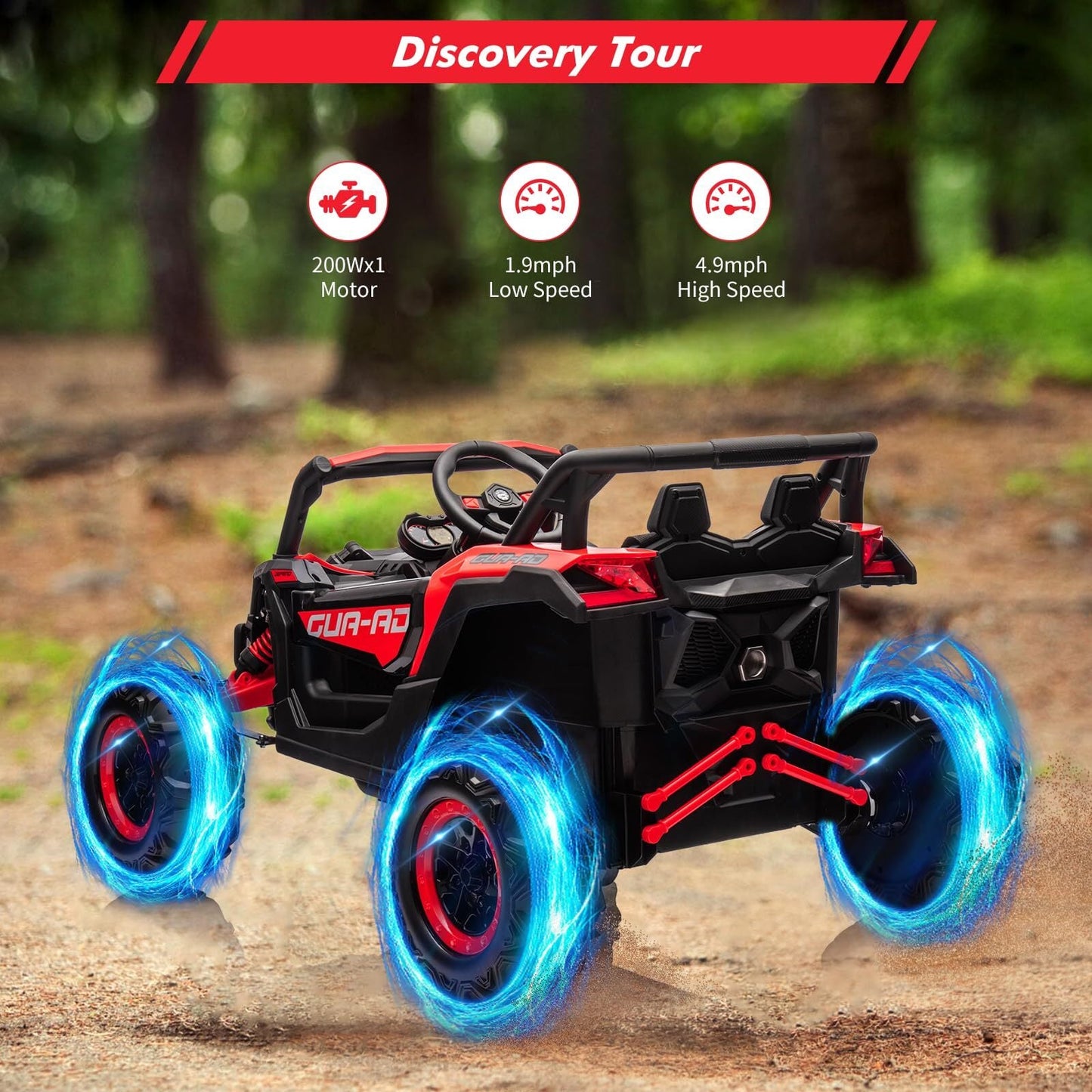 Magic Cars Electric Off Road UTV Ride-On Car