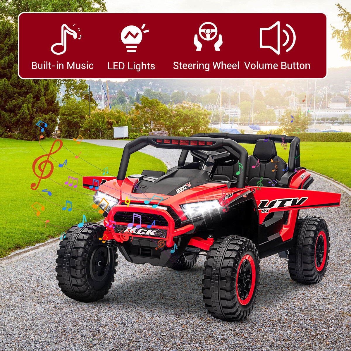 Magic Cars Electric Ride-On Off-Road UTV Car