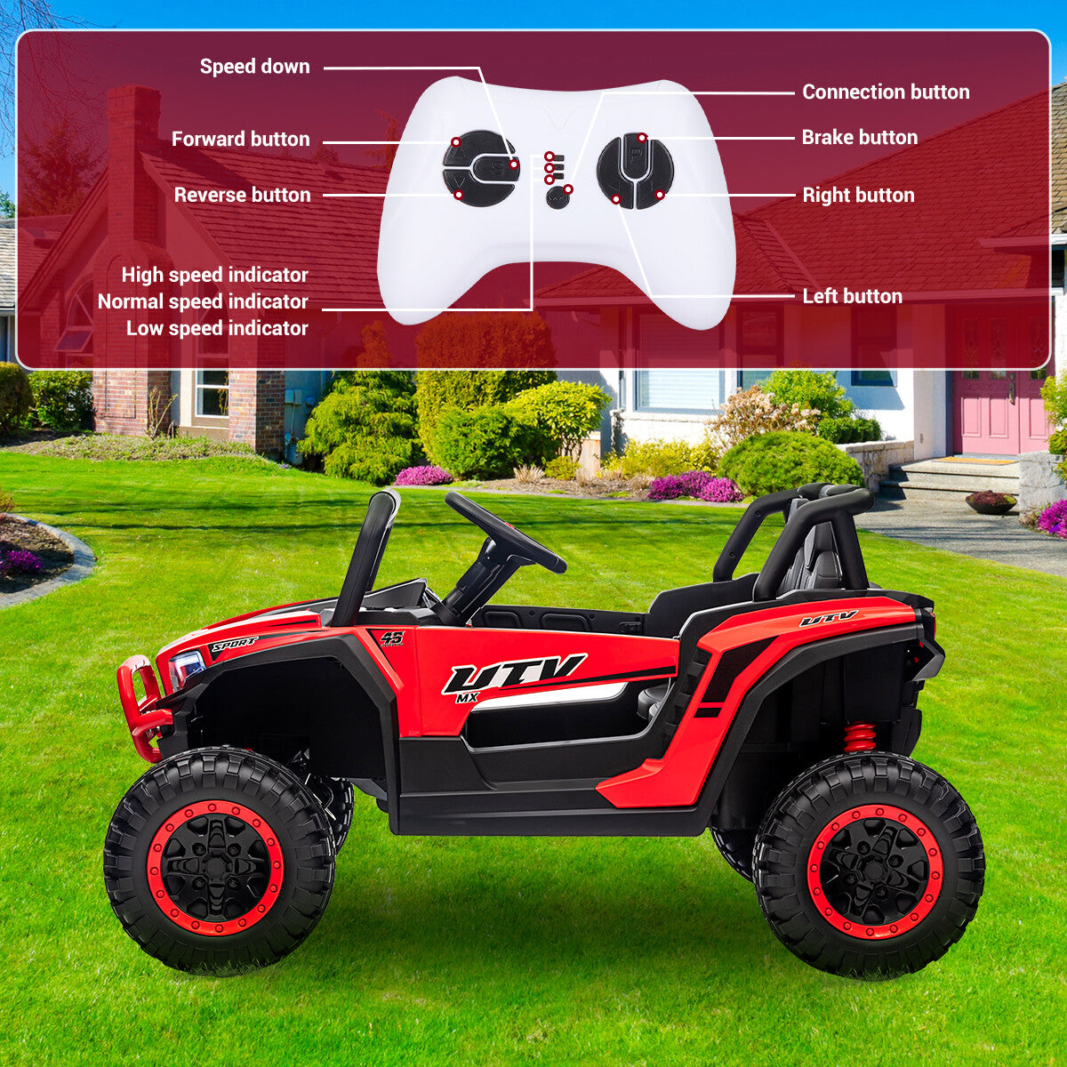 Magic Cars Electric Ride-On Off-Road UTV Car