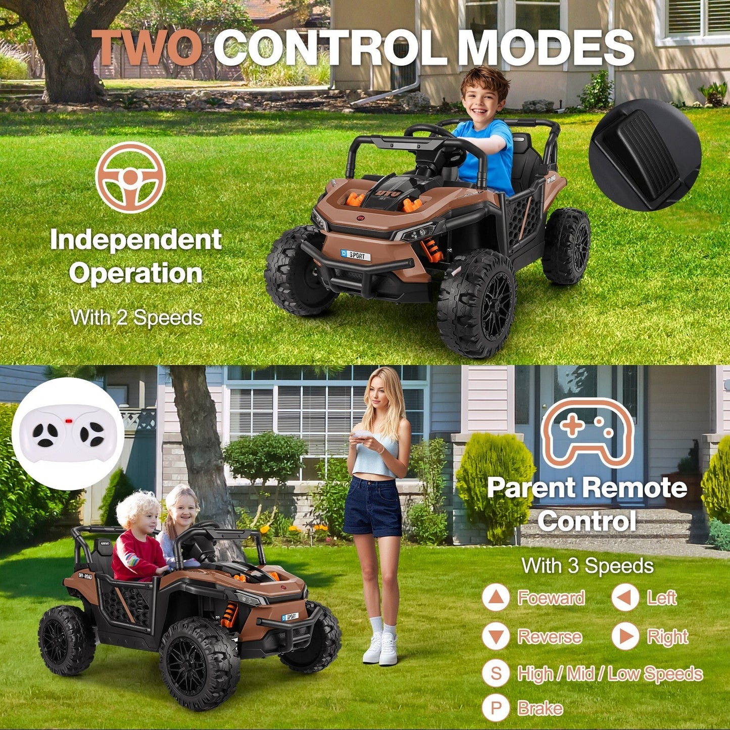 Magic Cars Electric Off Road UTV Ride-On