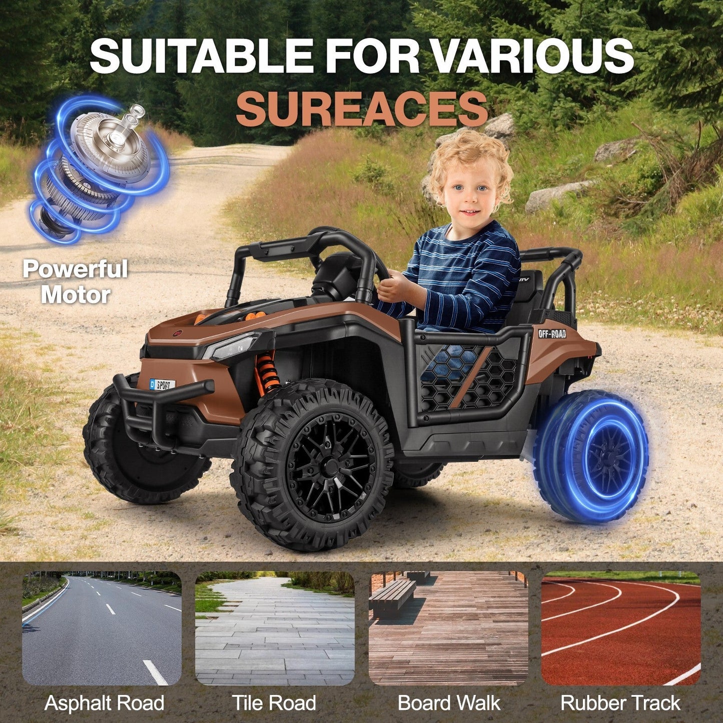 Magic Cars Electric Off Road UTV Ride-On