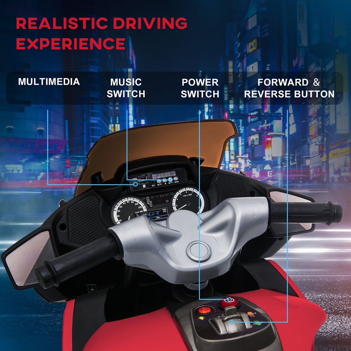 Magic Cars Electric Kids Motorcycle