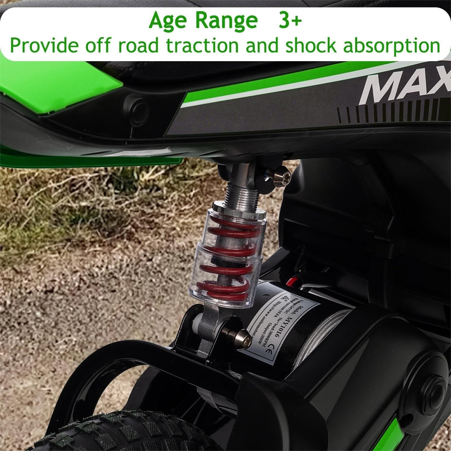 Magic Cars Ride-On Kids Dirt Bike Motocross Motorcycle