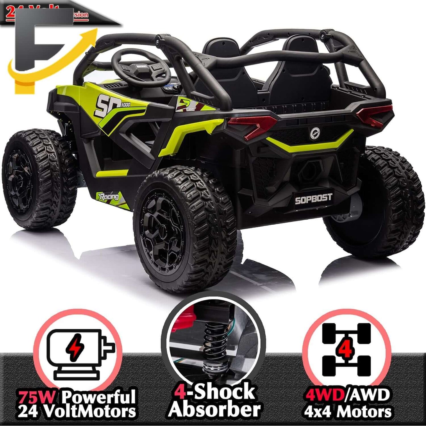 Magic Cars Kids 2 Seater Ride-On UTV