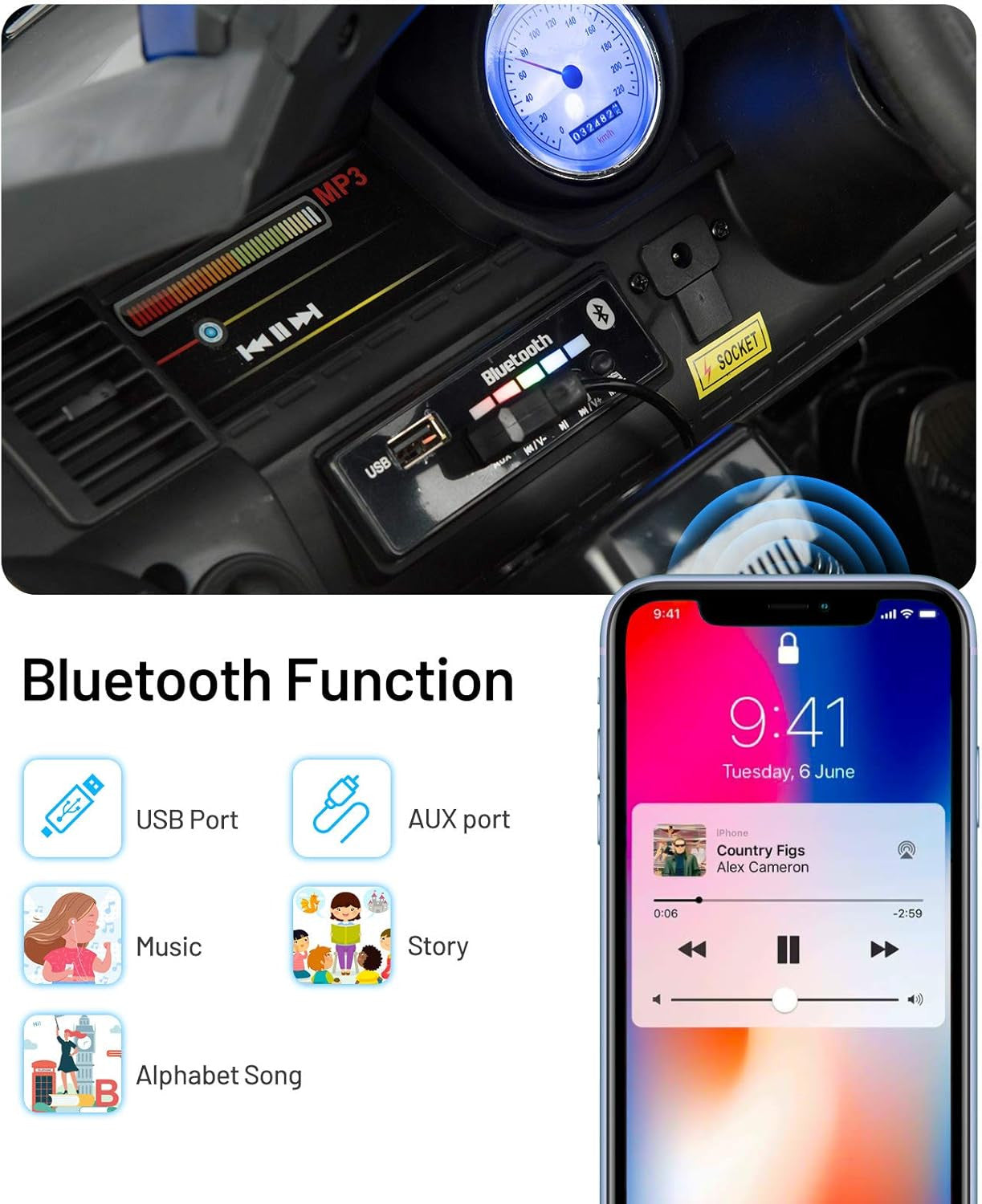 Magic Cars Ride-On Police Car