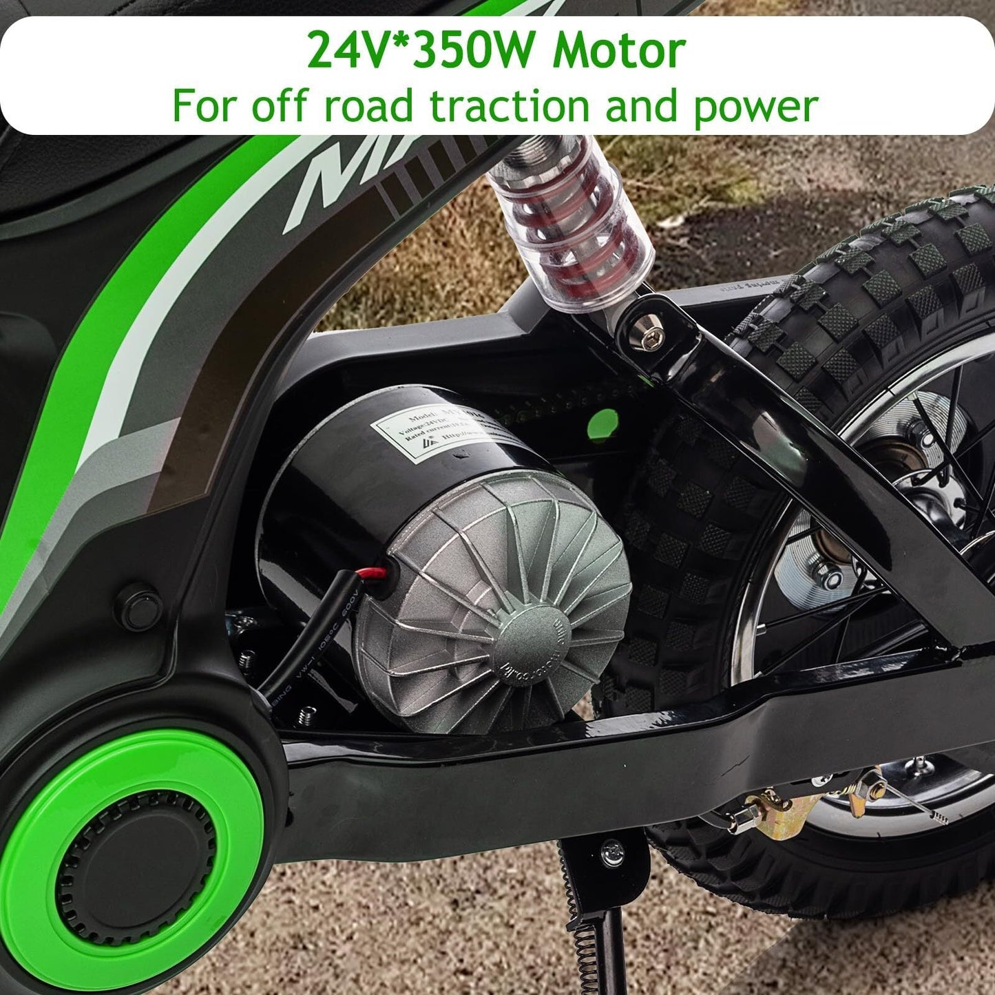 Magic Cars Ride-On Kids Dirt Bike Motocross Motorcycle