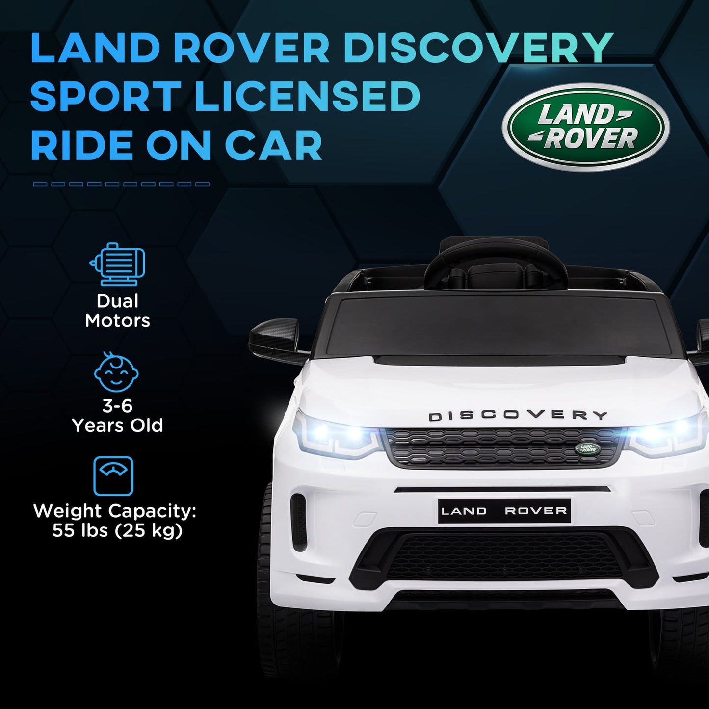 Magic Cars Electric Land Rover Discovery Ride On Car