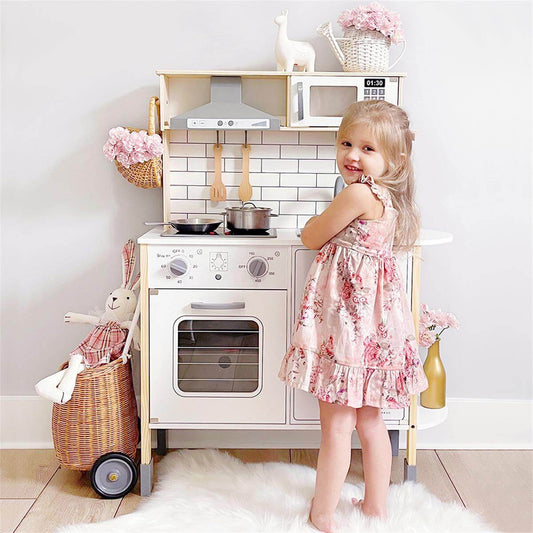 Tiny Land Interactive Play Kitchen With Sounds And Cookware