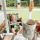 Sweet Swinging Outdoor Swing High Back Tropical Leaf