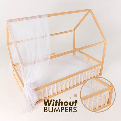 Goodevas Montessori House Bed with Fence